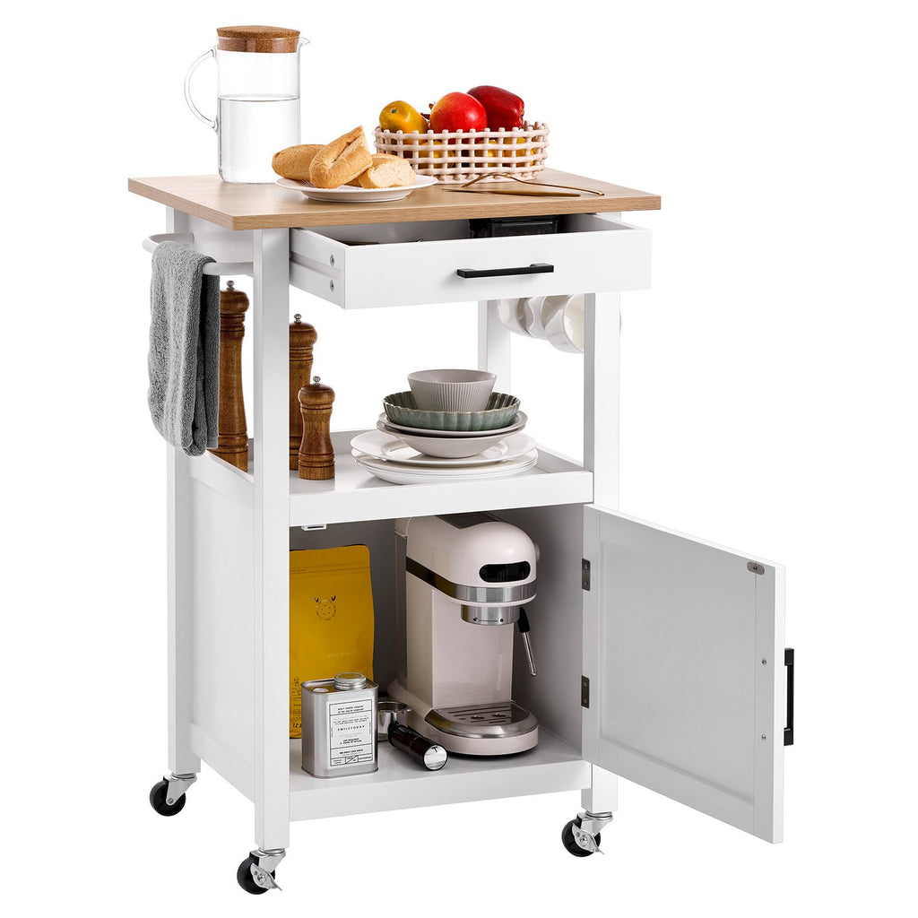 26" 2 Tier Mobile Breakfast Bar