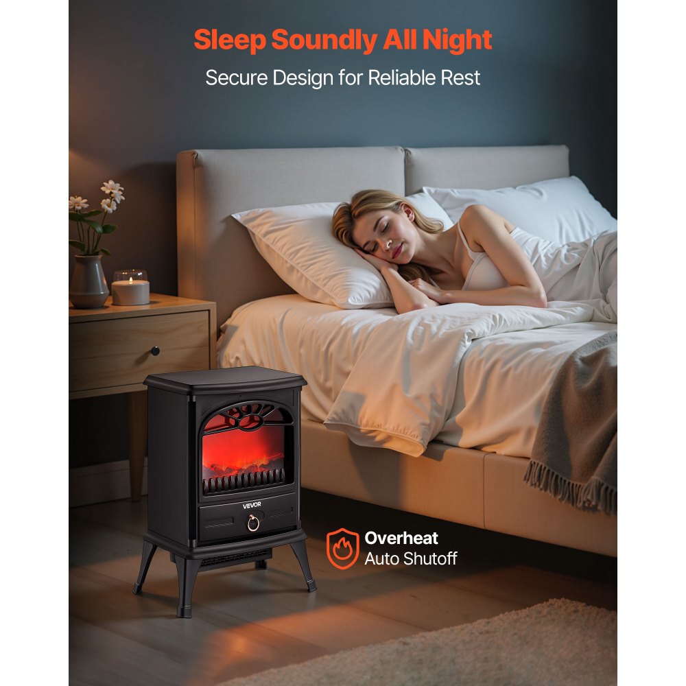 EcoHeat 5120 BTU Traditional Stove Style Freestanding Electric Heater