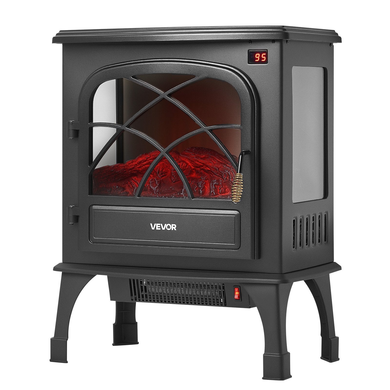 22.8" Black Stove Electric Fireplace