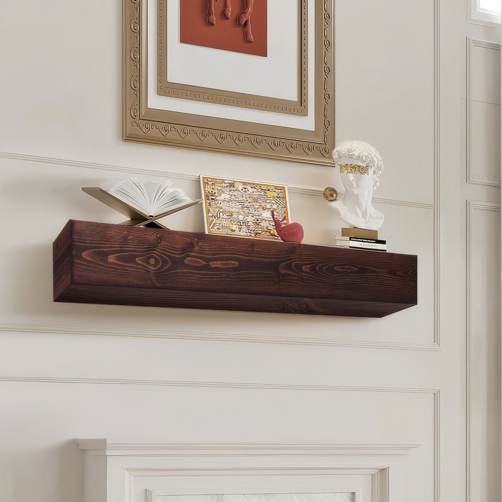 EcoHeat 60 in. Floating Mantel Shelf