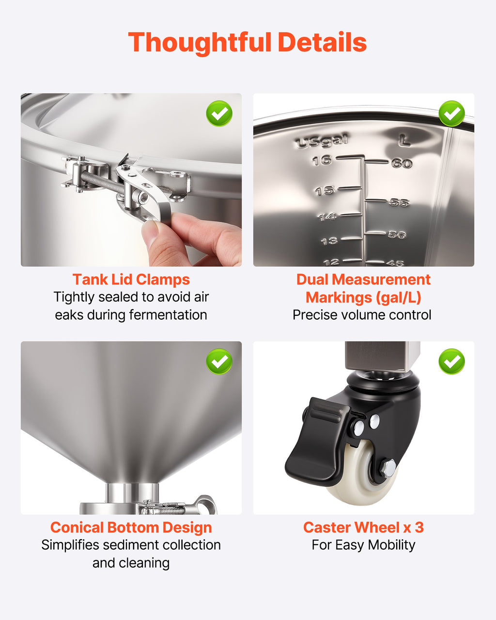 BrewMaster 16-Gallon Stainless Steel Pressure Fermenter with Temperature Control