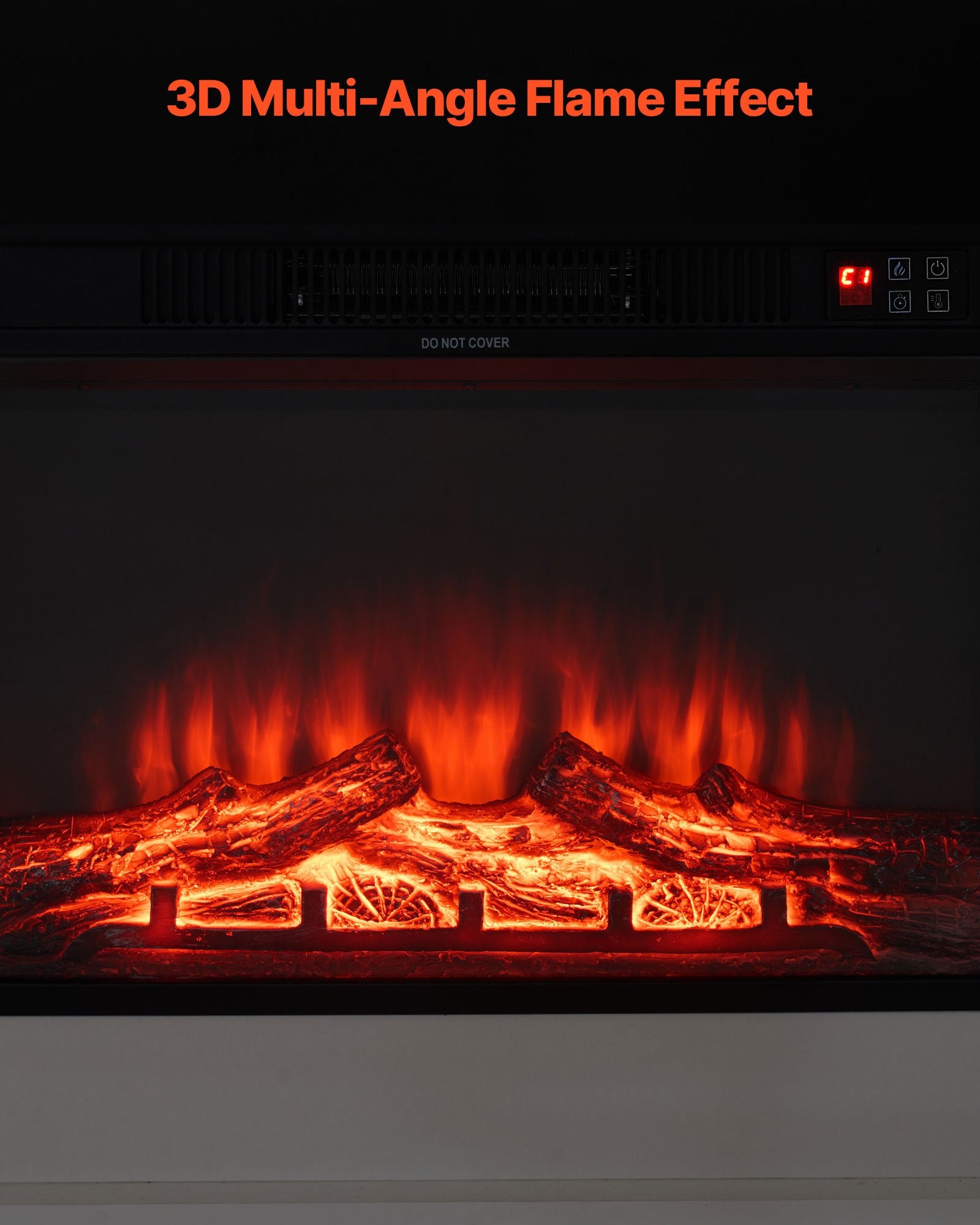 43" Electric Fireplace w/Mantel