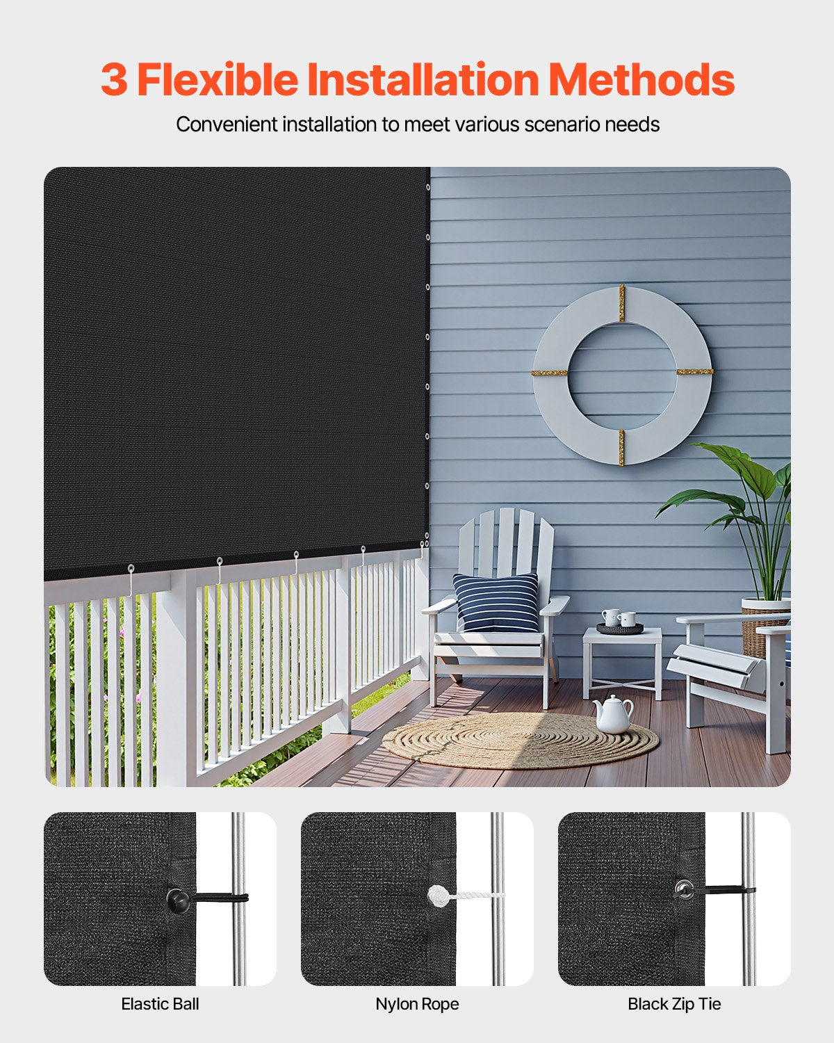 120' sq. ShadeMaster Blackout Sunshade Canopy Made from HDPE