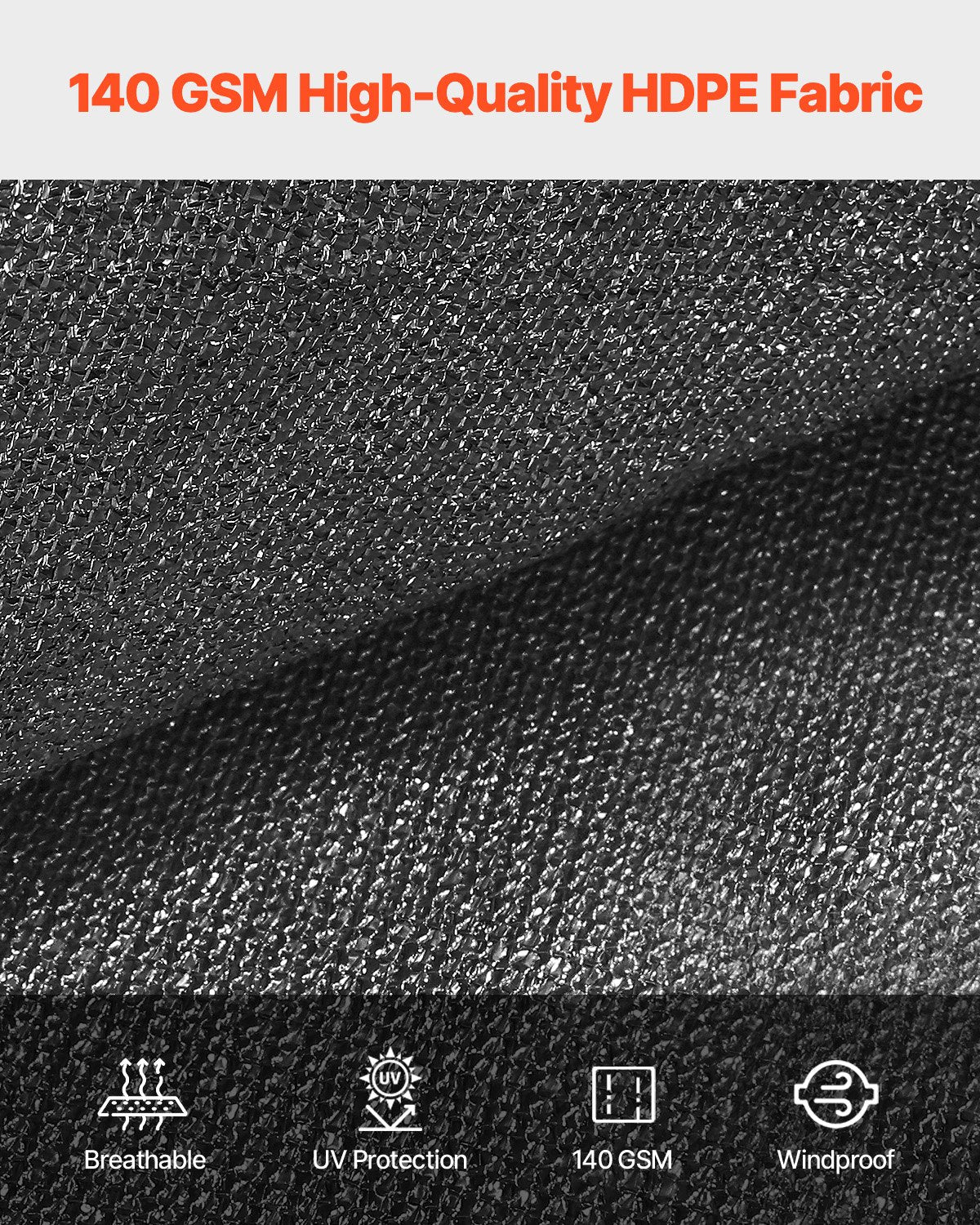 96' Outdoor Sun Shade Black