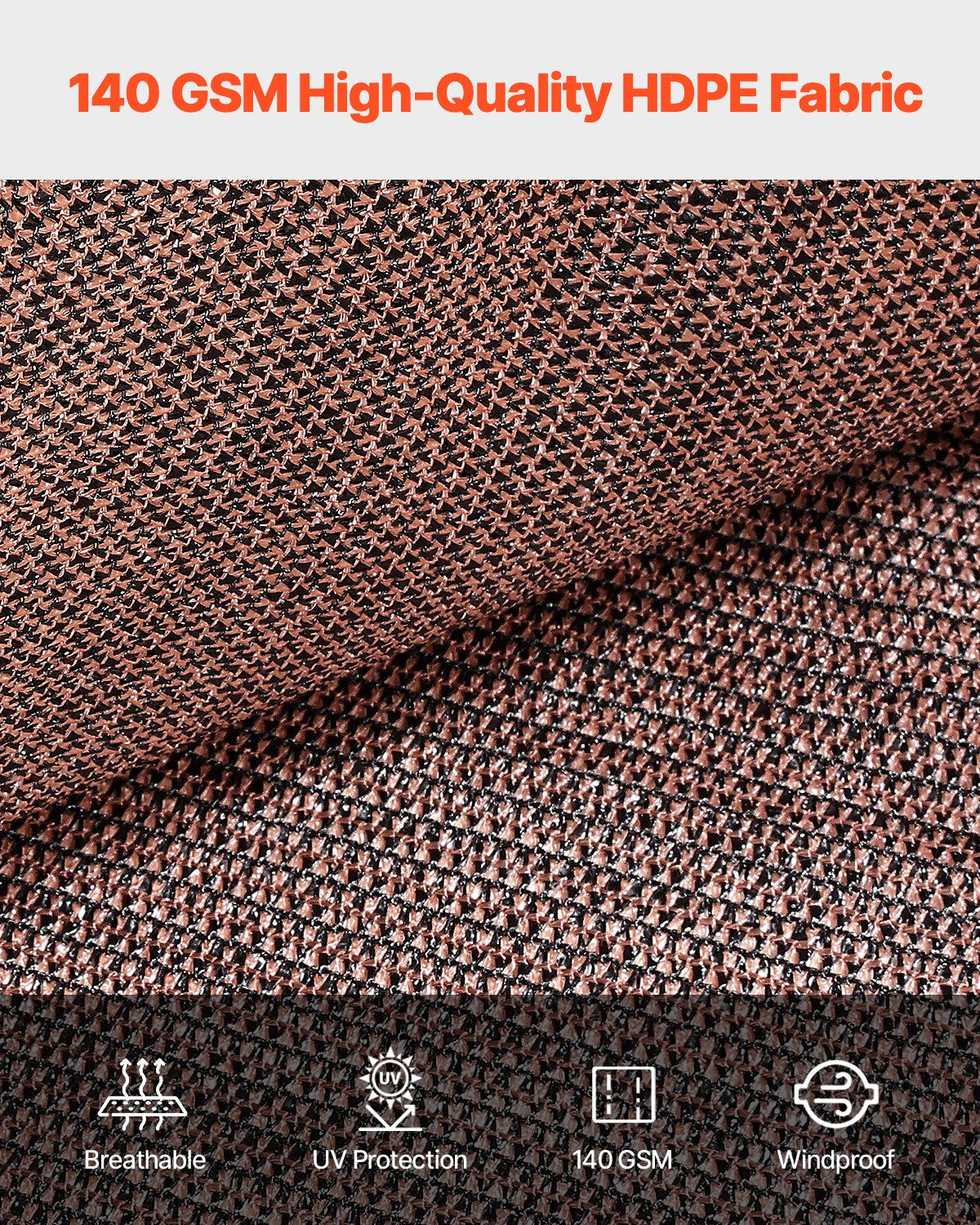 96' Outdoor Sun Shade Brown