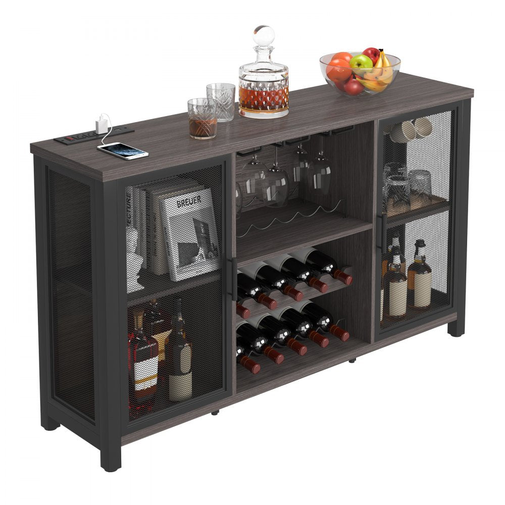 47-inch Caberet Style Liquor Console with Wine Rack