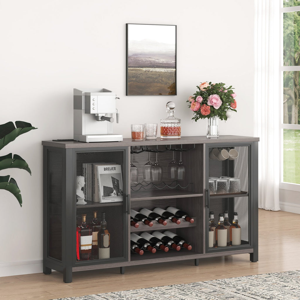47-inch Caberet Style Liquor Console with Wine Rack
