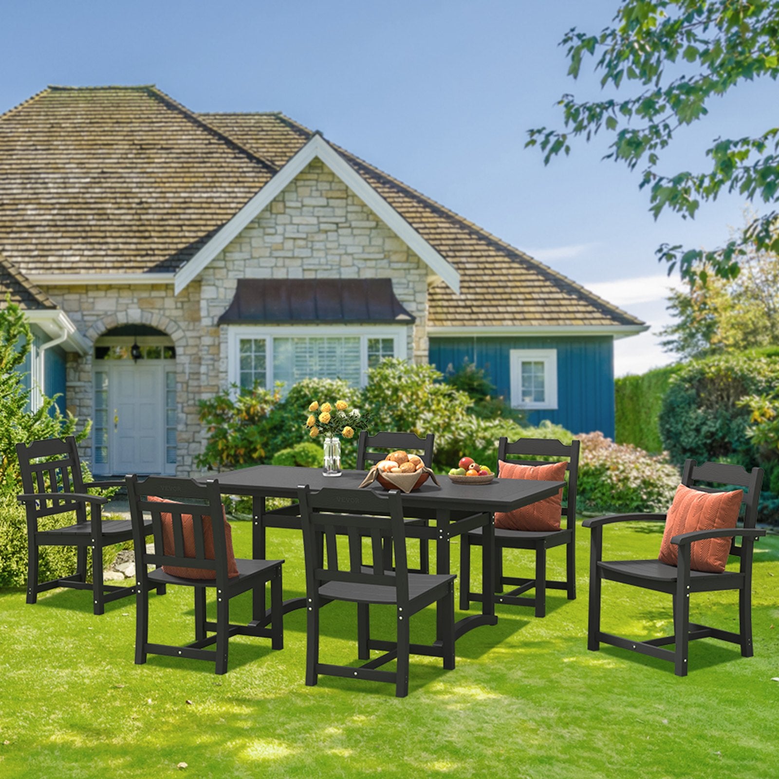 Breezee 7 Piece Recycled Composite Outdoor Dining Set