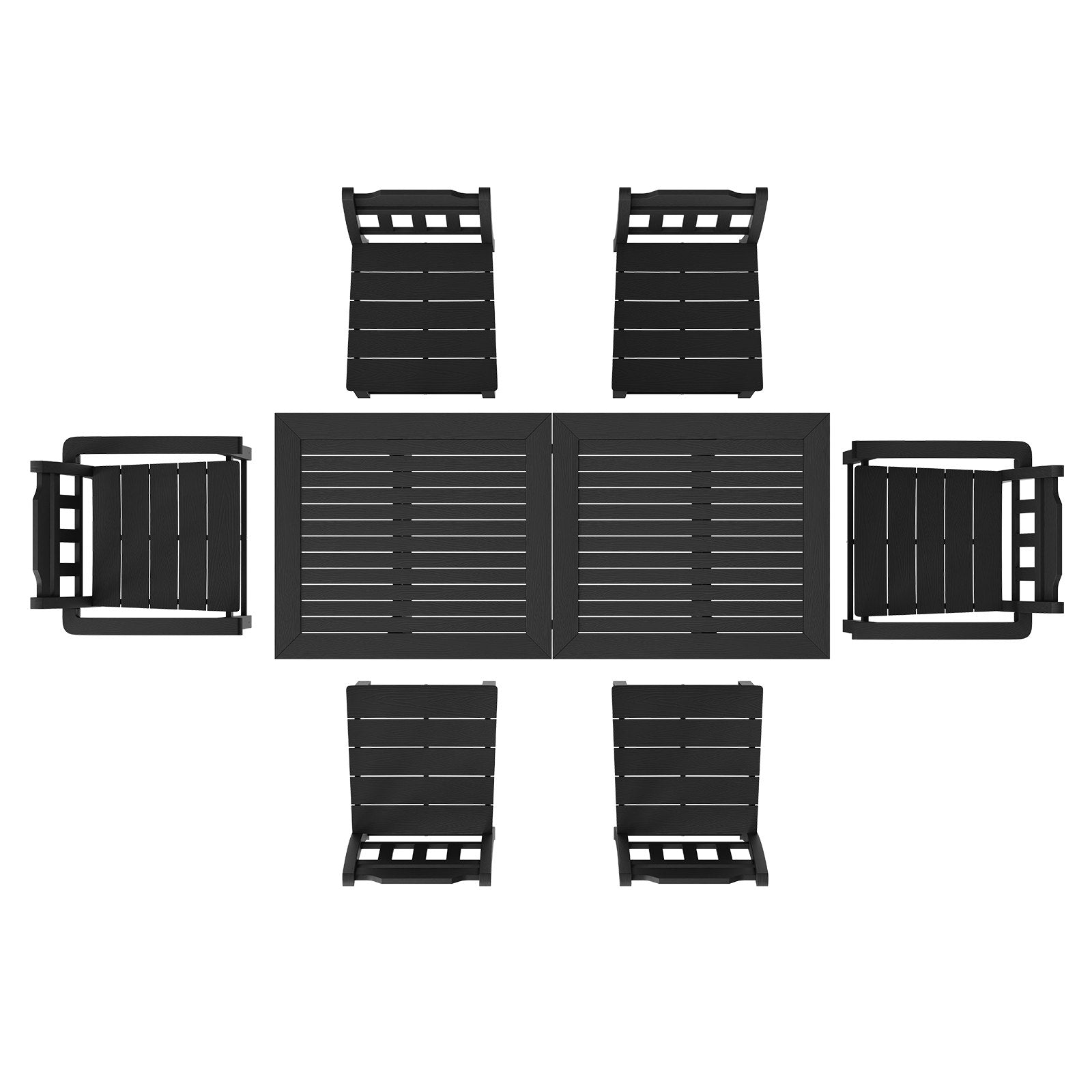 Breezee 7 Piece Recycled Composite Outdoor Dining Set