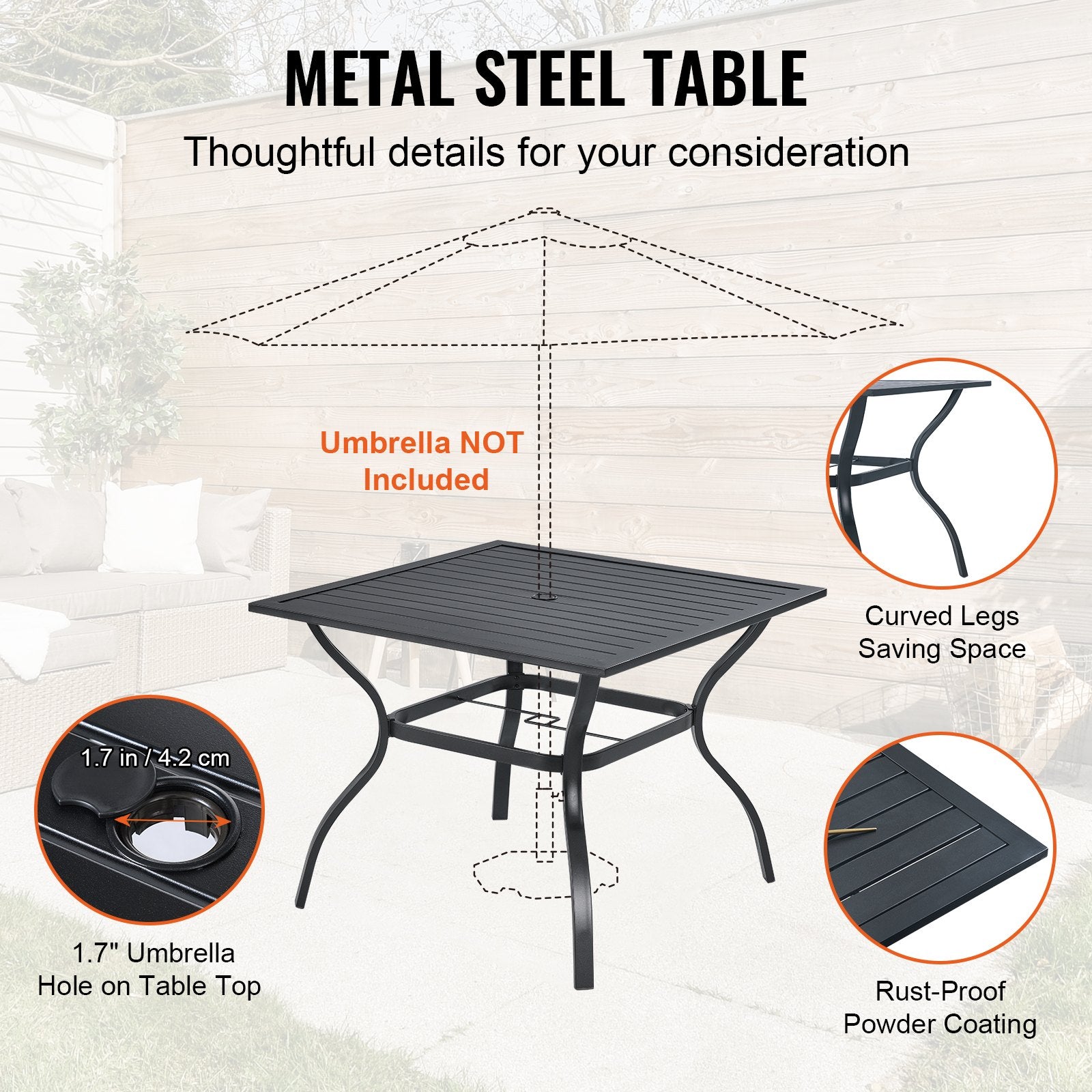 5 Piece Outdoor Dining Set