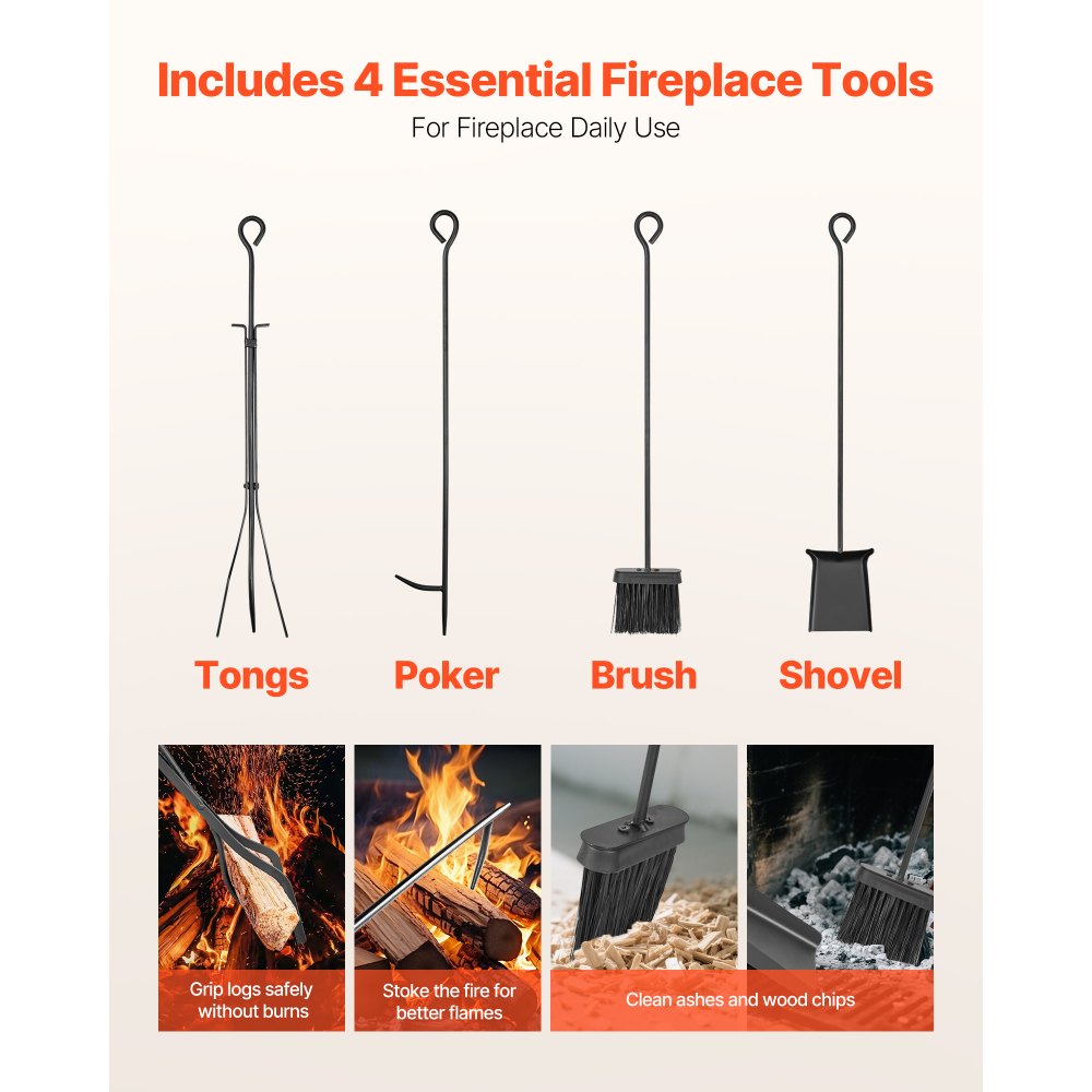 Coyote Valley Heavy Duty Firewood Rack With Tools