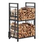 Coyote Valley Heavy Duty Firewood Rack With Tools